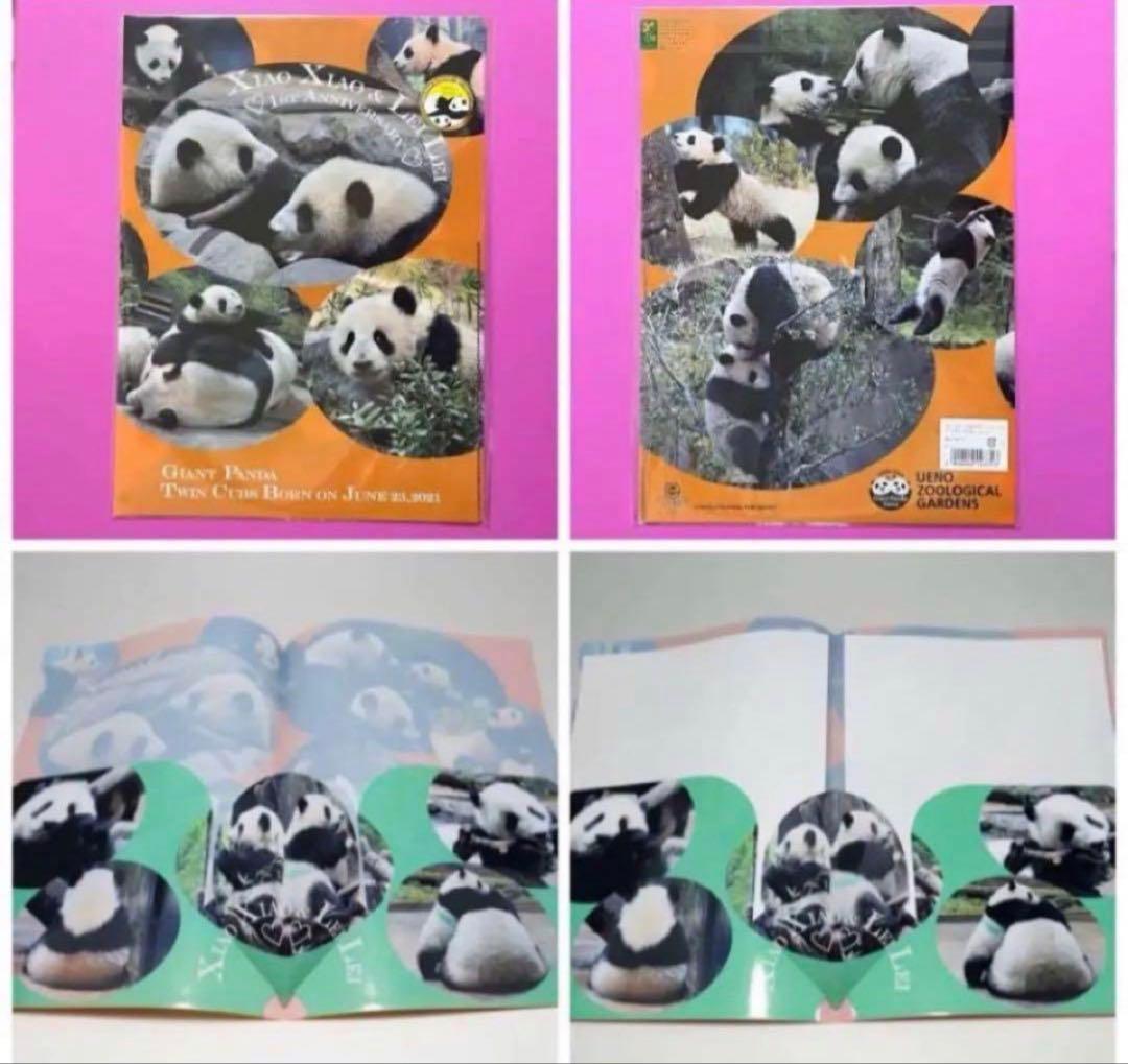 恩賜上野動物園＊シャオシャオ＆レイレイ クリアファイルとポストカードのセット