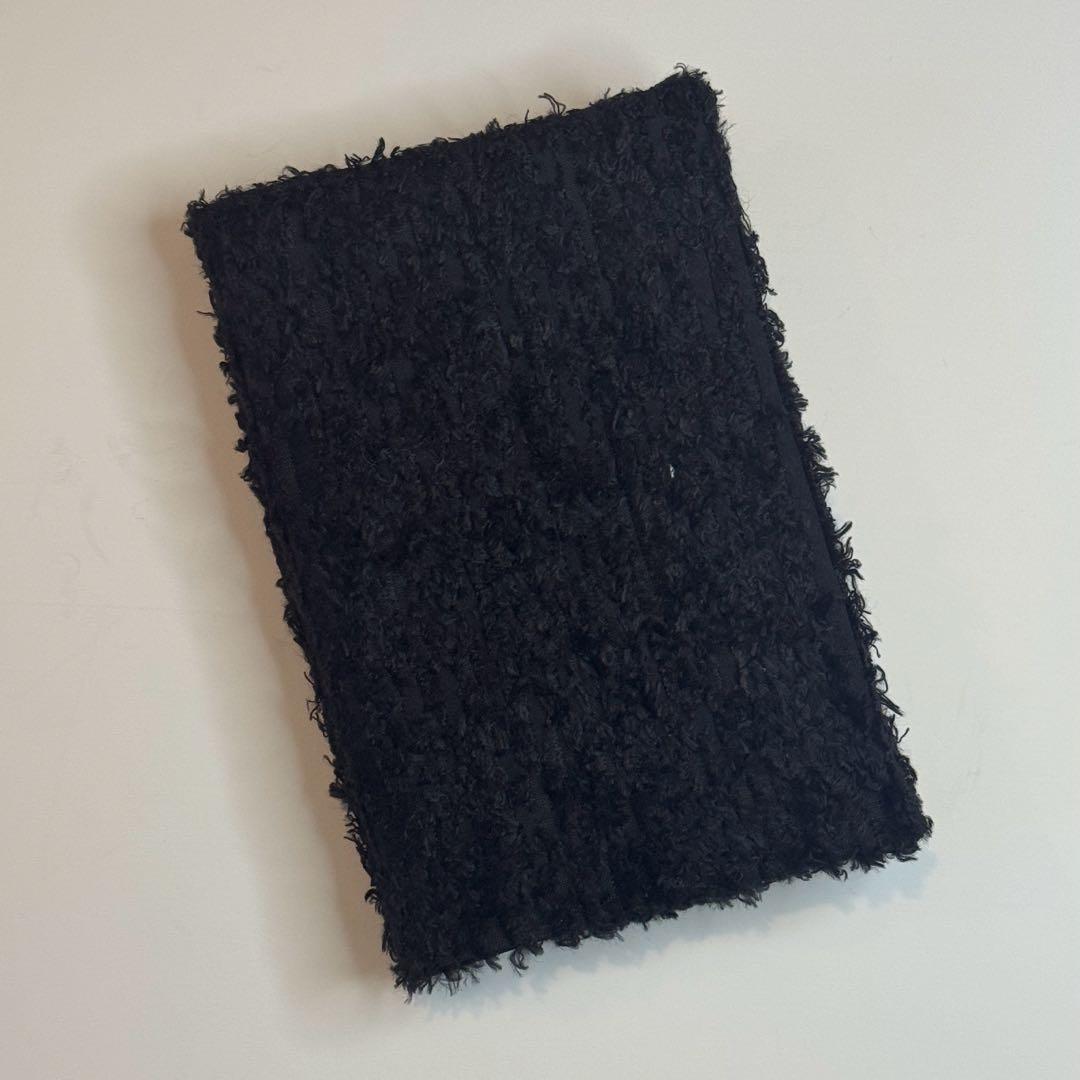 バインダーカバー　ブラック　ボア　A6 韓国　貯金