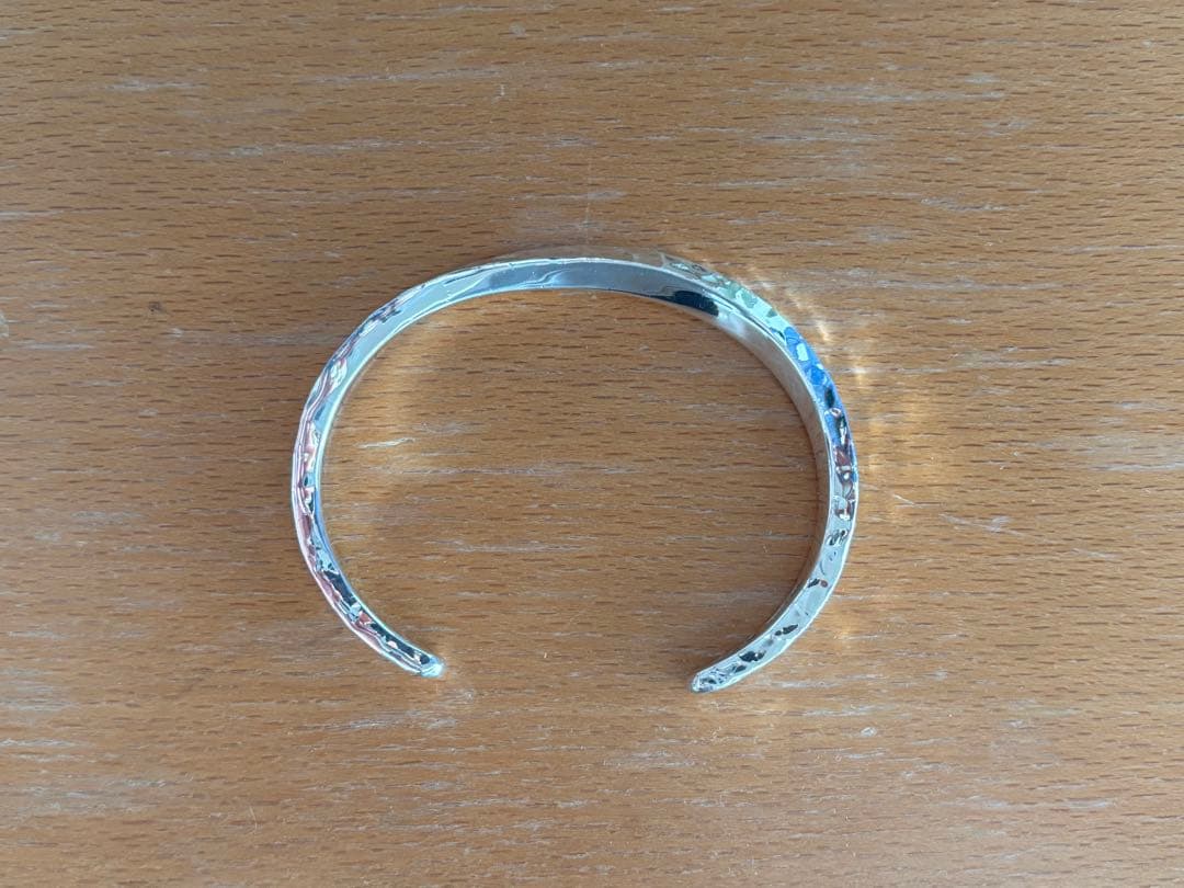 市松　シルバー　スパイラルバングル　イチマツ