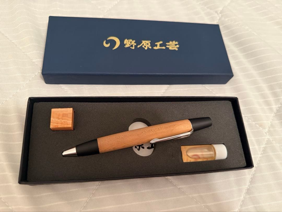 野原工芸　木曽檜　ロータリー式ボールペン