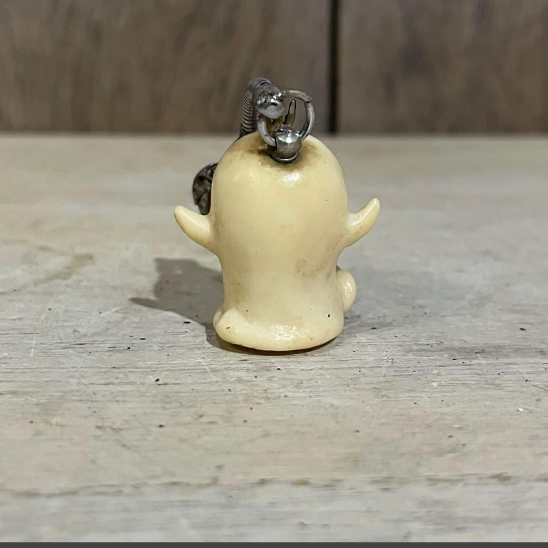 【アンティーク】昭和レトロ オバケのQ太郎 キーホルダー ポリ ソフビ パチ