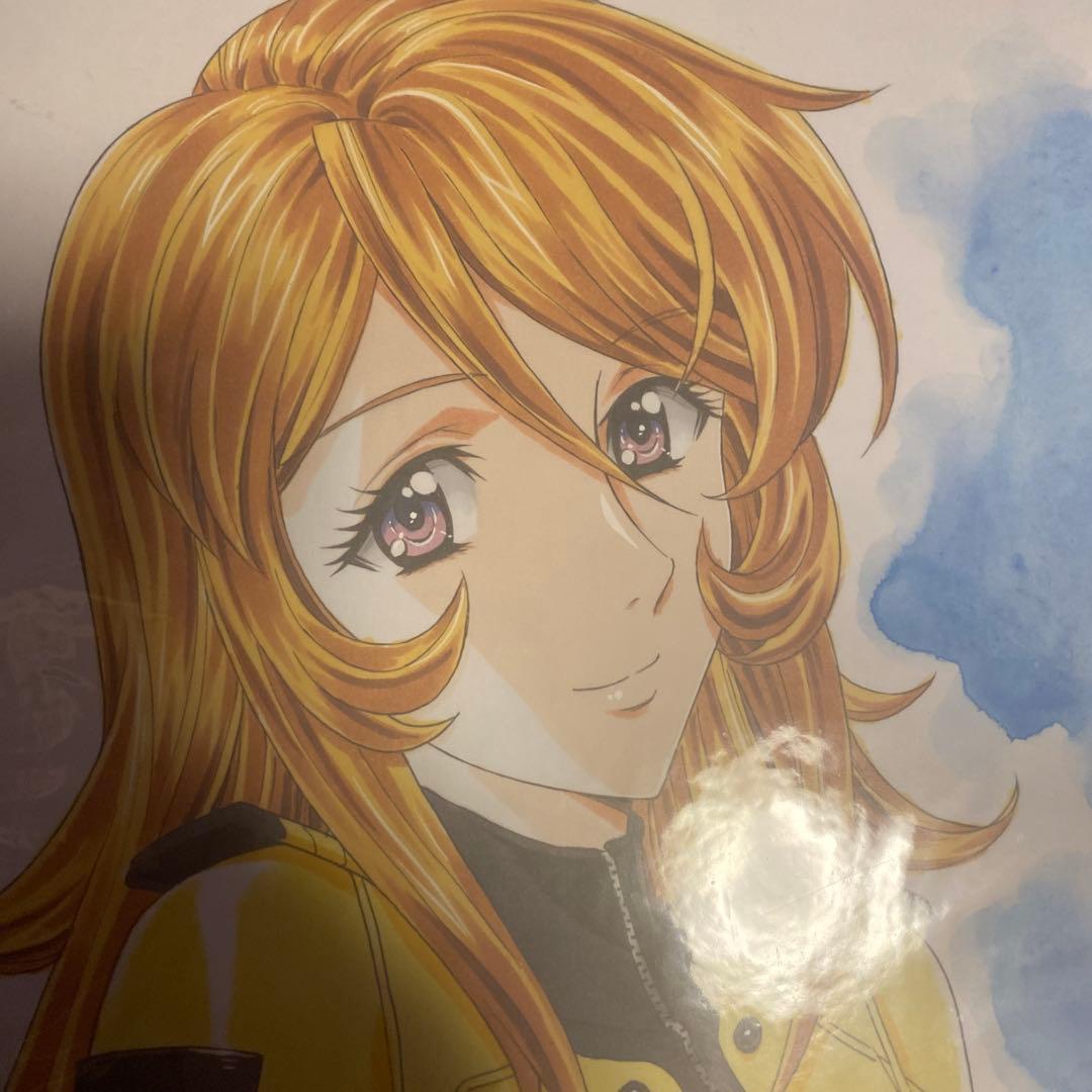 かわらじま晃直筆イラストサイン色紙　森雪