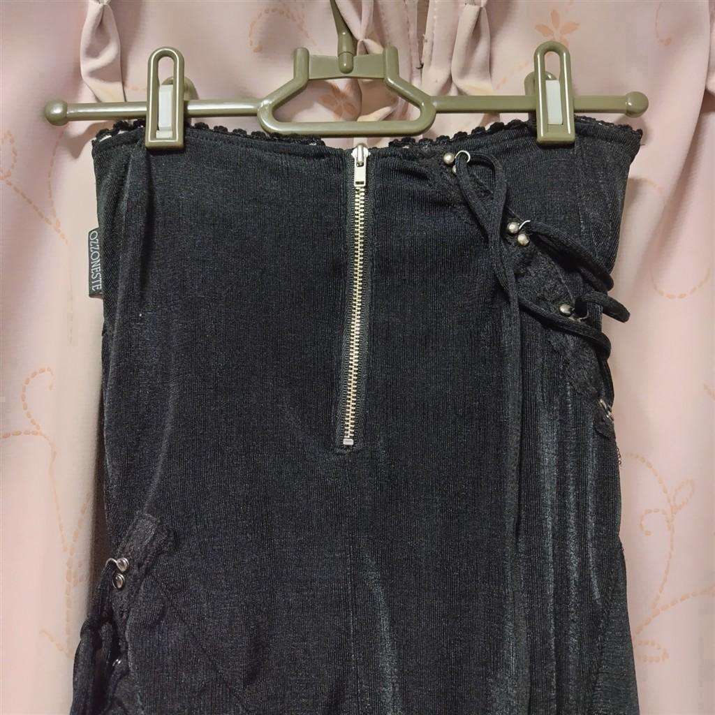 OZZ ONESTE　レース　編み上げ　アシンメトリー　スカート