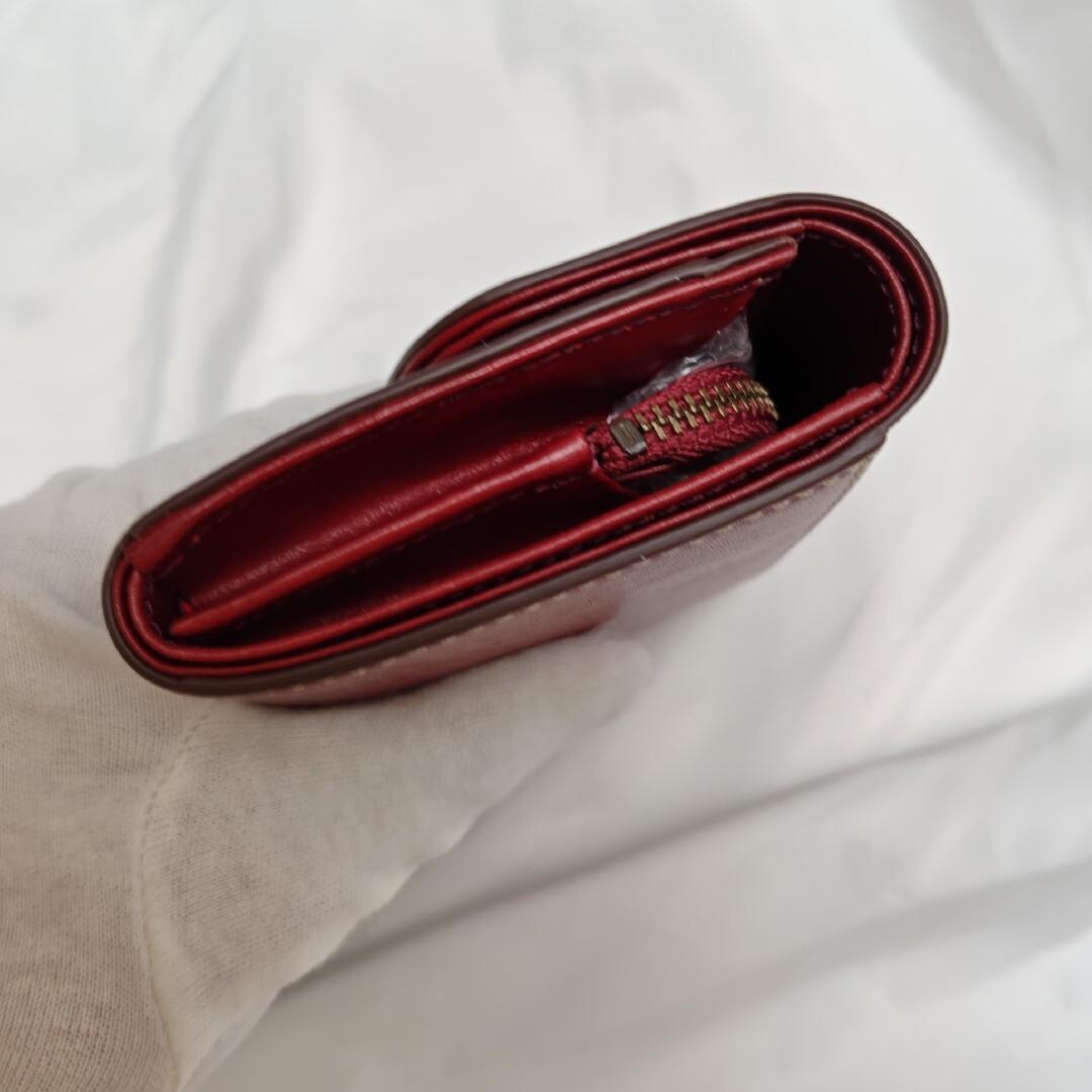 未使用級　ゆべしさん　dakota ２つ折り財布トゥリパーノ　赤