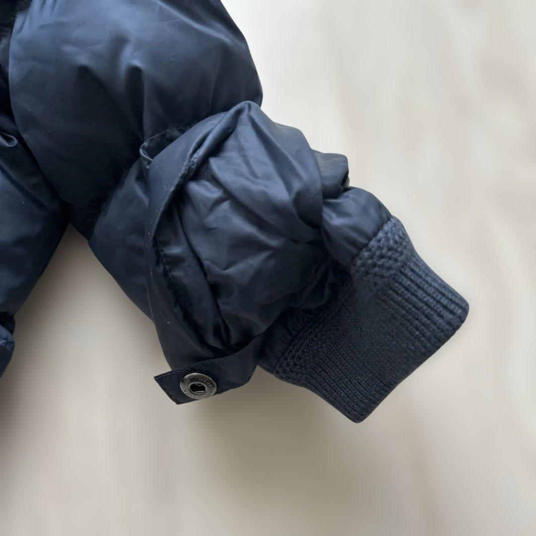 バーバリー　ジャンプスーツ　ベビーアウター　70 80 ネイビー　ダウン