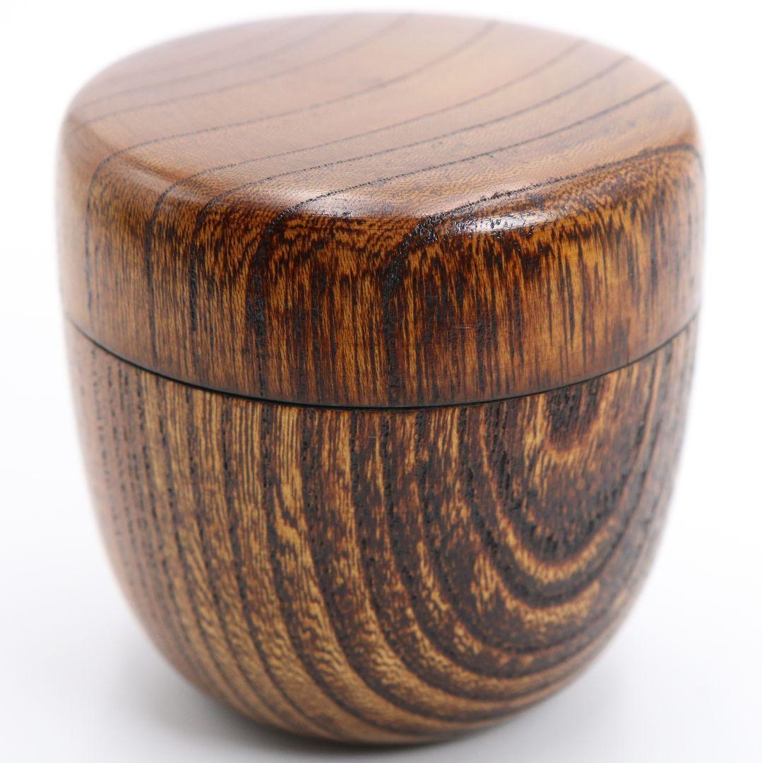 多田桂寛作 欅造 中棗 つぼつぼ蒔絵 茶道具 共箱共布　V809