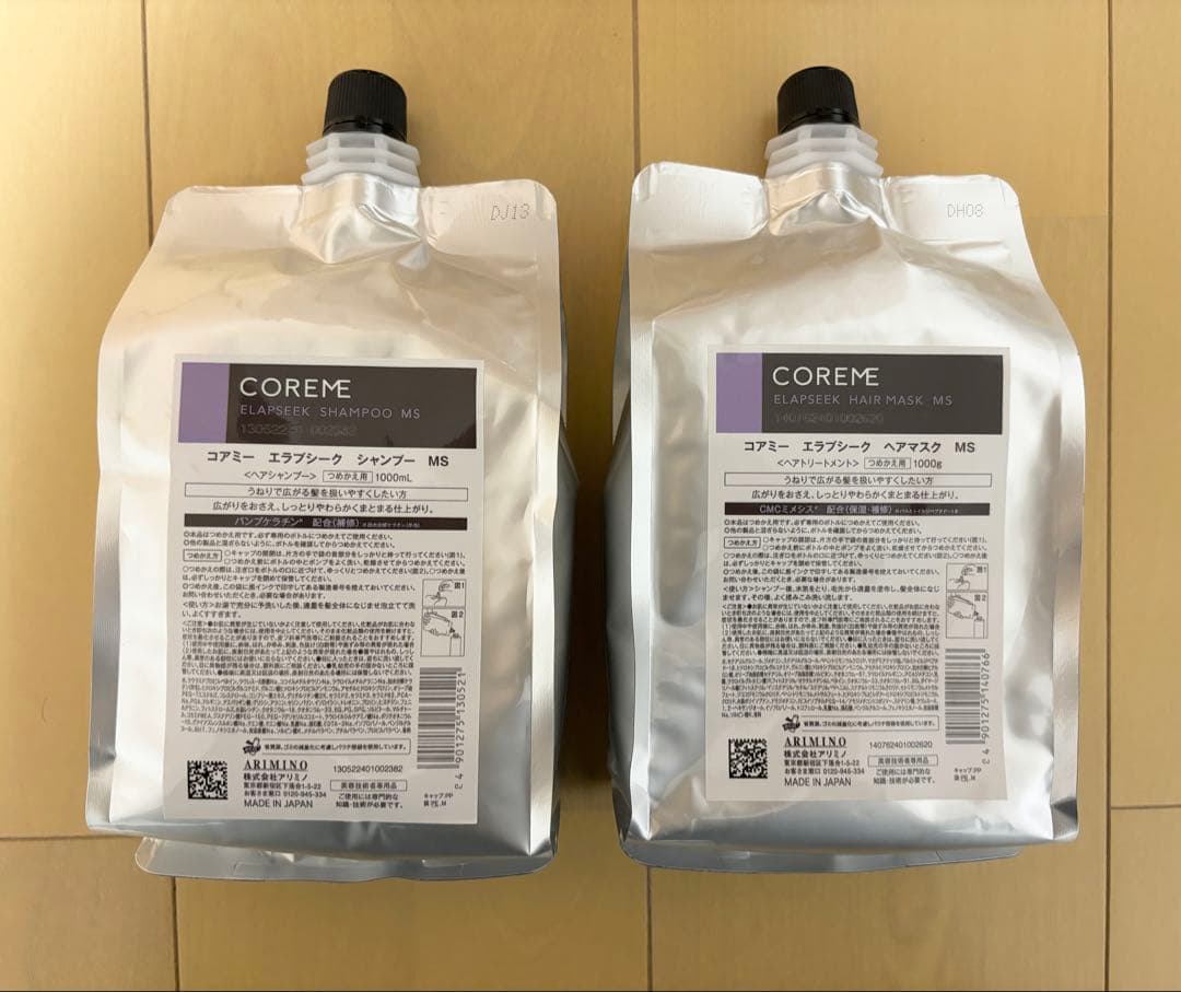 コアミー エラプシーク MS シャンプー&トリートメント 詰め替えサイズセット