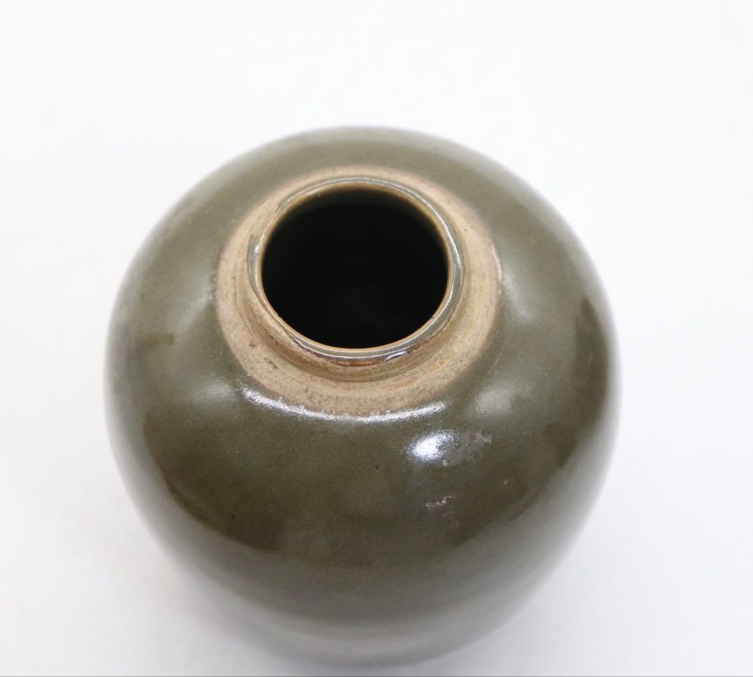 中国　そば釉小壺　送料込み250901