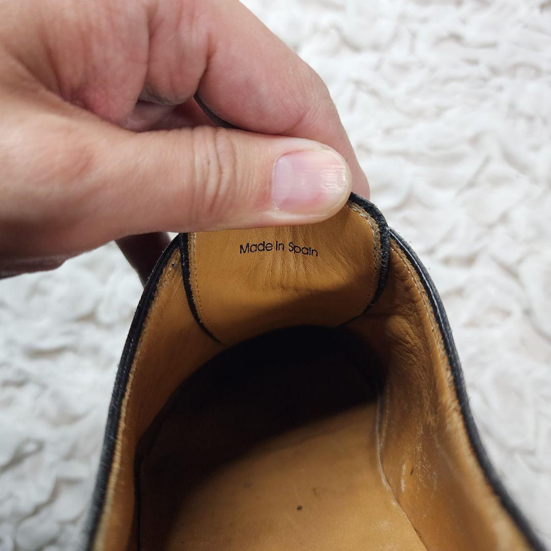 ☆ヤックル☆マグナーニ プレーントゥ イントレチャート レザー シューズ