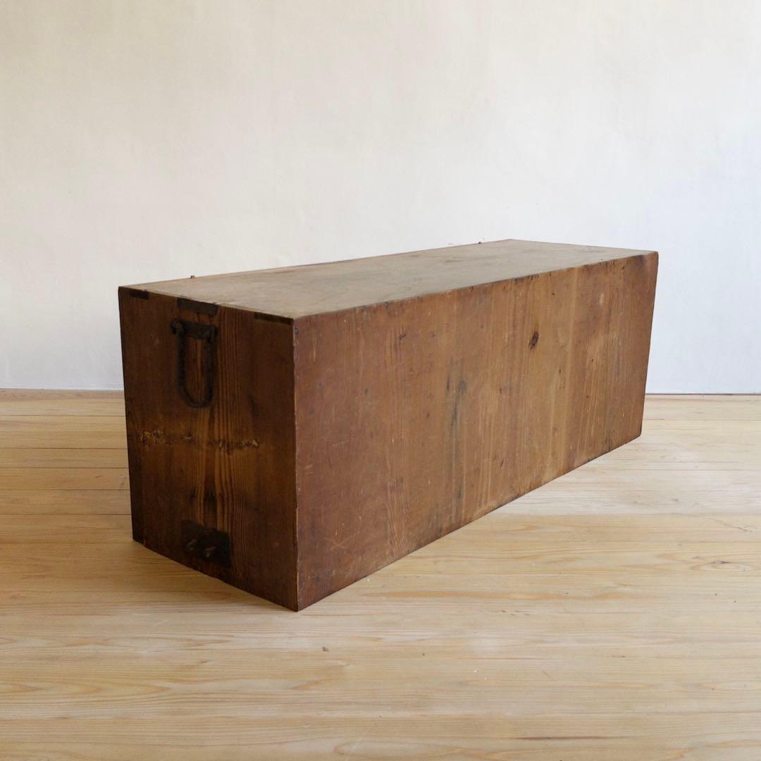 ローボード　チェスト　2段　木製　収納棚　古道具　古家具　アンティーク