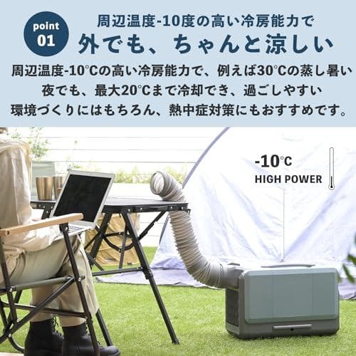 A【工事不要】 山善 ELEIN スポットクーラー ポータブルクーラー 家庭用