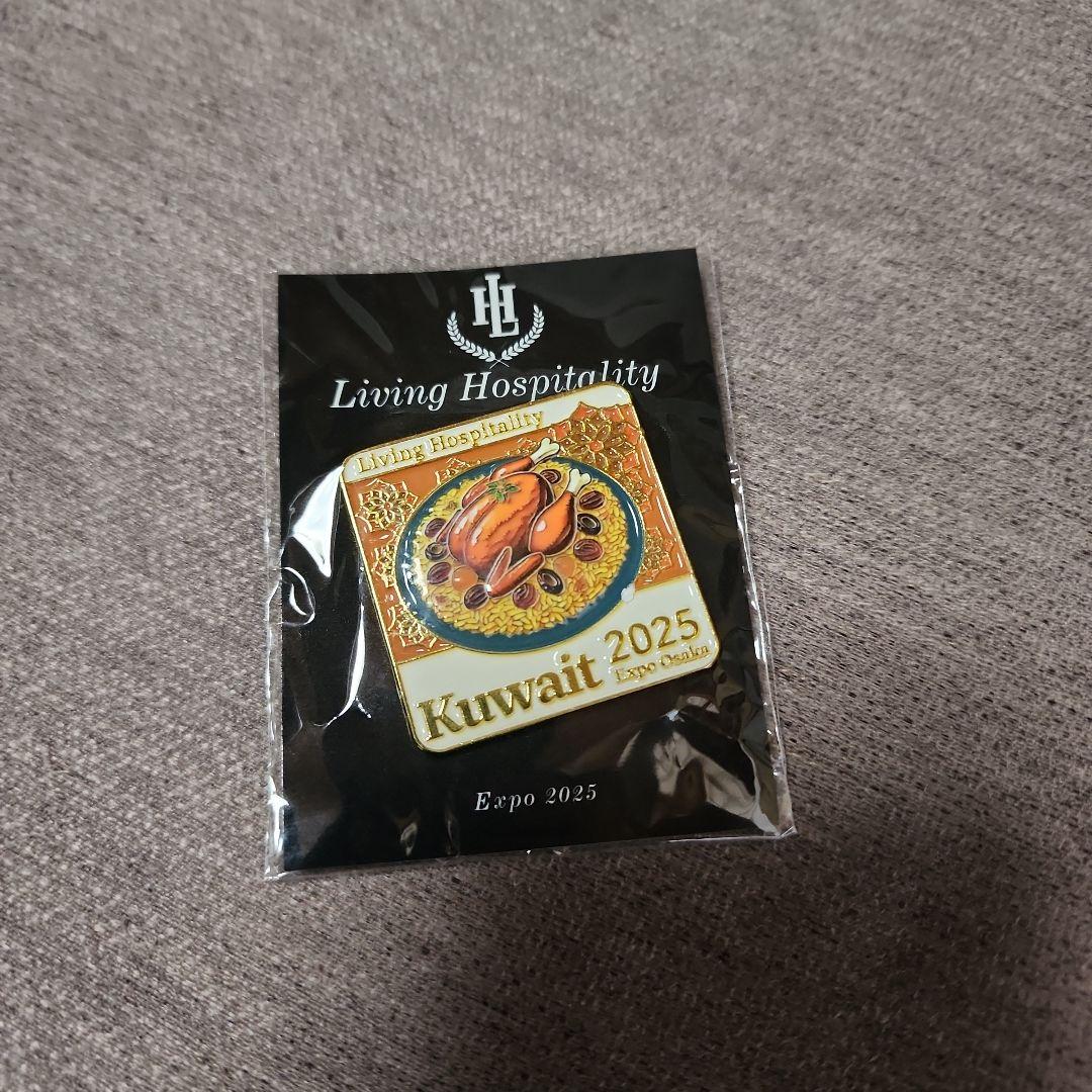 大阪・関西万博　クウェート　チキン　鮮やか　ピンバッジ　ピンズ　非売品　レア