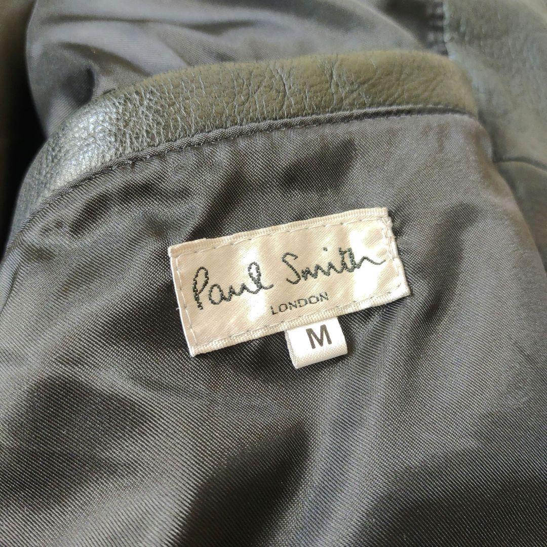 【牛革】Paul Smith　ポールスミス　レザージャケット　ブラック　メンズ