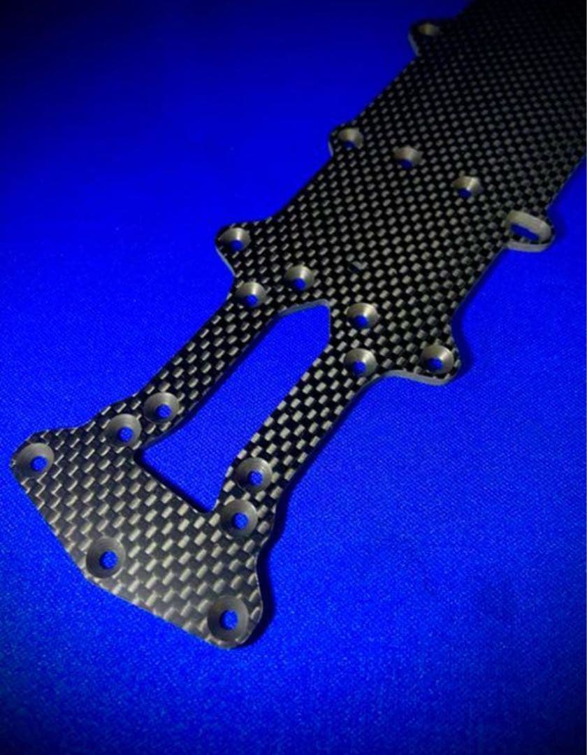 特注　ヨコモ YD-2R用ナローメインシャーシ　スリット無加工　蕨山Carbon