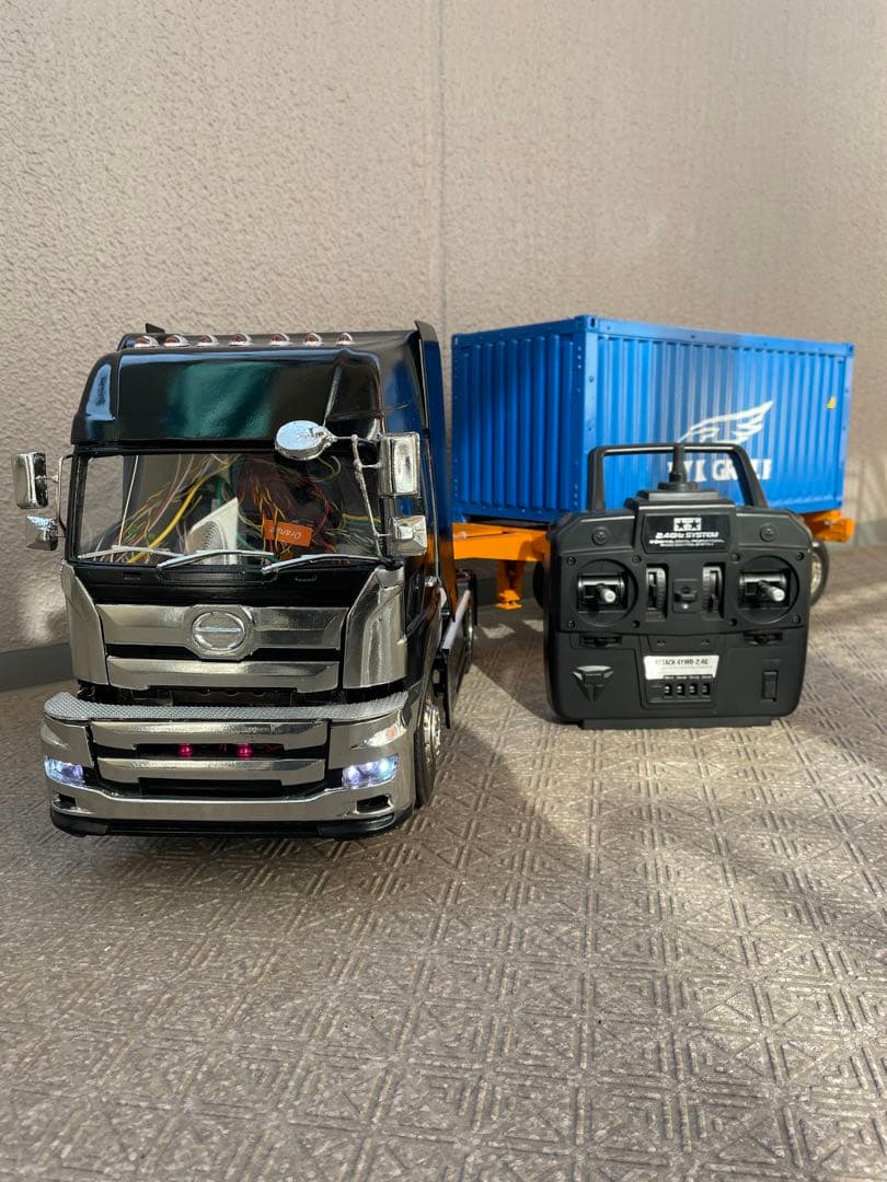 タミヤ1/14 17プロフィア20ft海コンシャーシ　フルオぺ