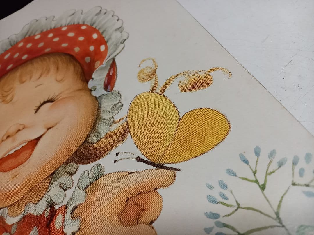 ヴィンテージ　ルース　モアヘッド　ポスターパネル　イギリス　製作品