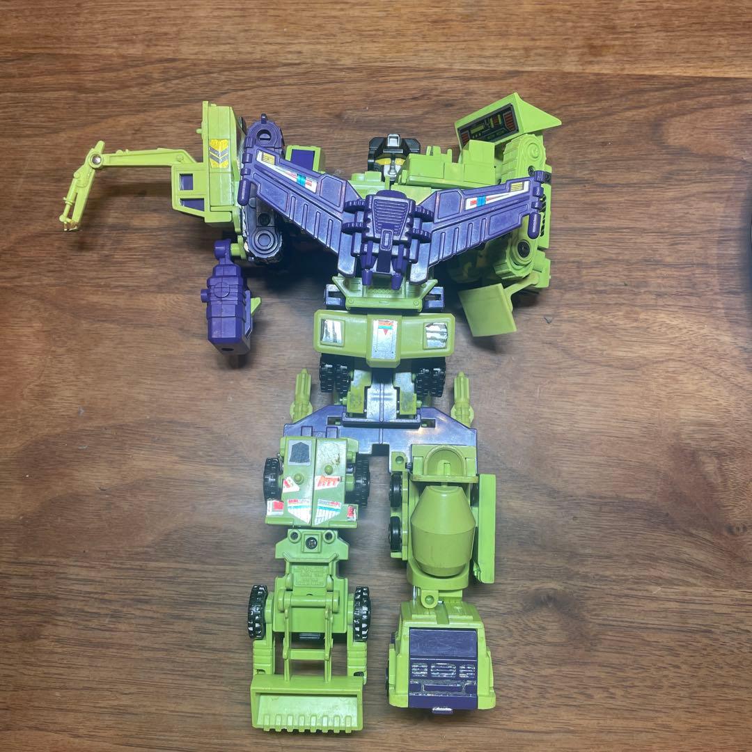 【当時物】トランスフォーマー ビルドロン 巨人兵 デバスター　中古　欠品有り