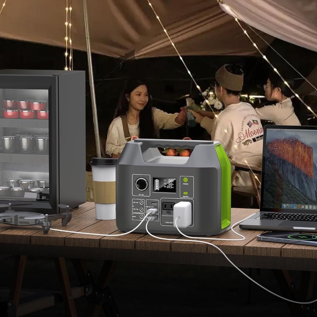 Powkey ポータブル電源 407Wh 大容量 純正弦波 小型軽量 新品