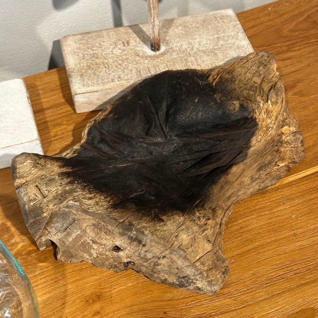 バリ島流木ガラス　w25×d18×h10cm 水槽　アクアリウムメダカ水槽181