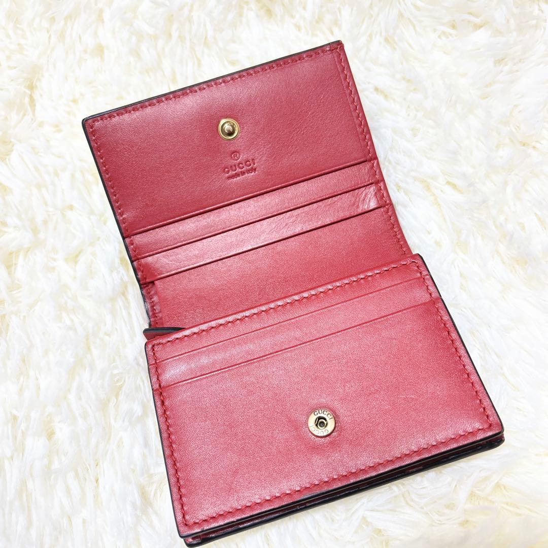 極美品✨GUCCI ストーン抜けなし チェリー さくらんぼ 二つ折り財布 GG柄
