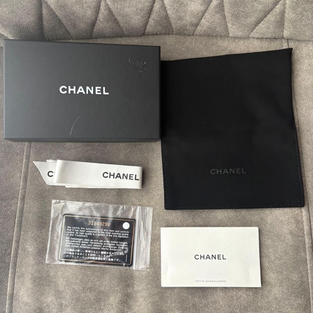 CHANEL シャネル キャビアスキン マトラッセ フラグメントケース ピンク