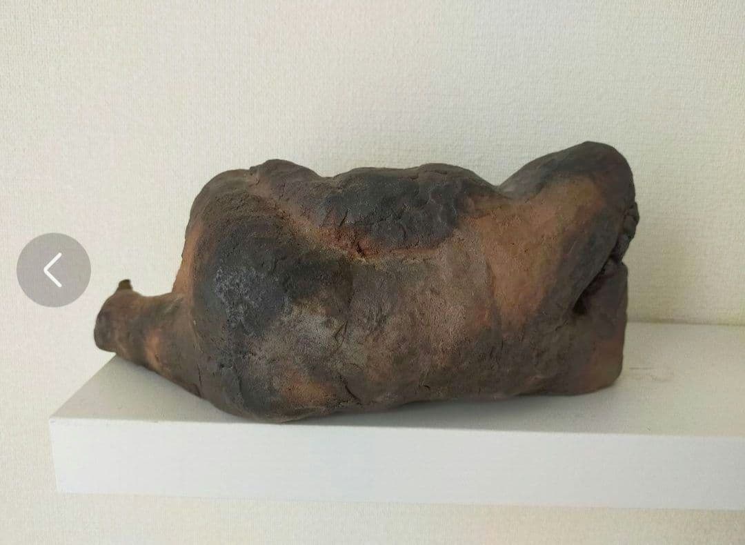 ゴリラ　素焼き　置き物　陶芸　2体セット