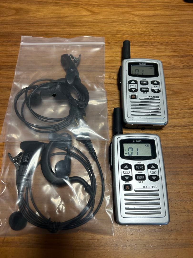 ☆☆アルインコDJ-CH20☆イヤホンマイク新品2台セット☆