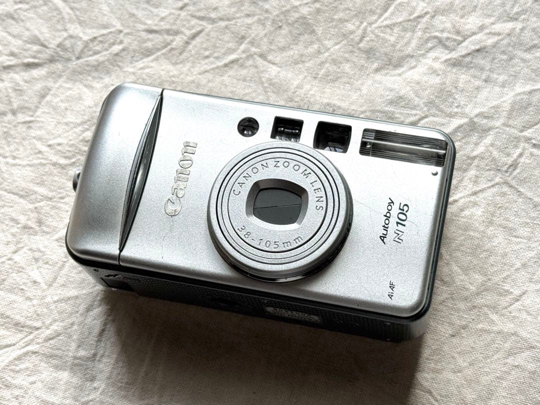 ⌘完動品！ 電池付き、作例あり！ Canon Autoboy N105⌘