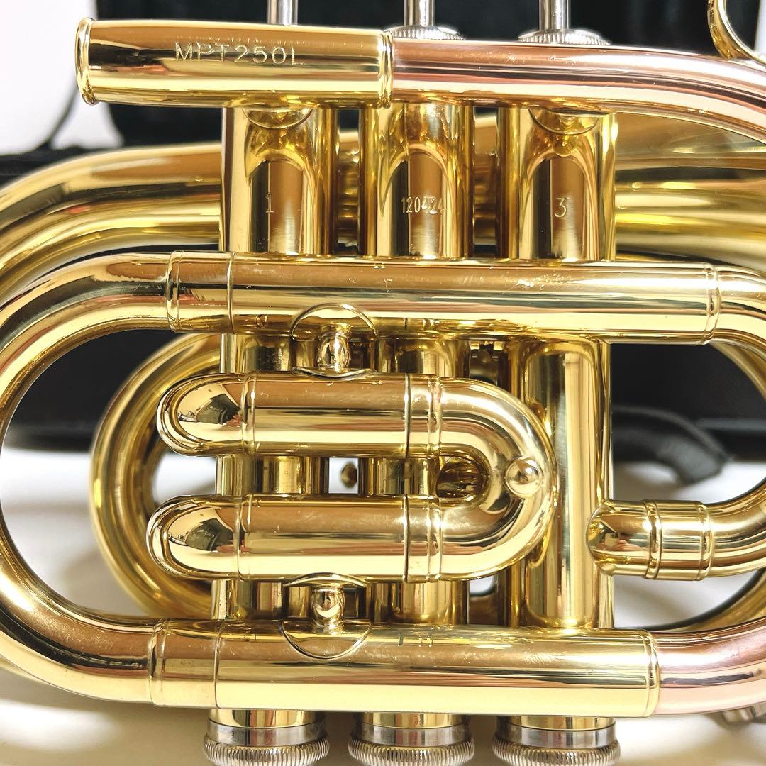 【極美品】MINERVA MPT250L ポケットトランペット　管楽器　吹奏楽