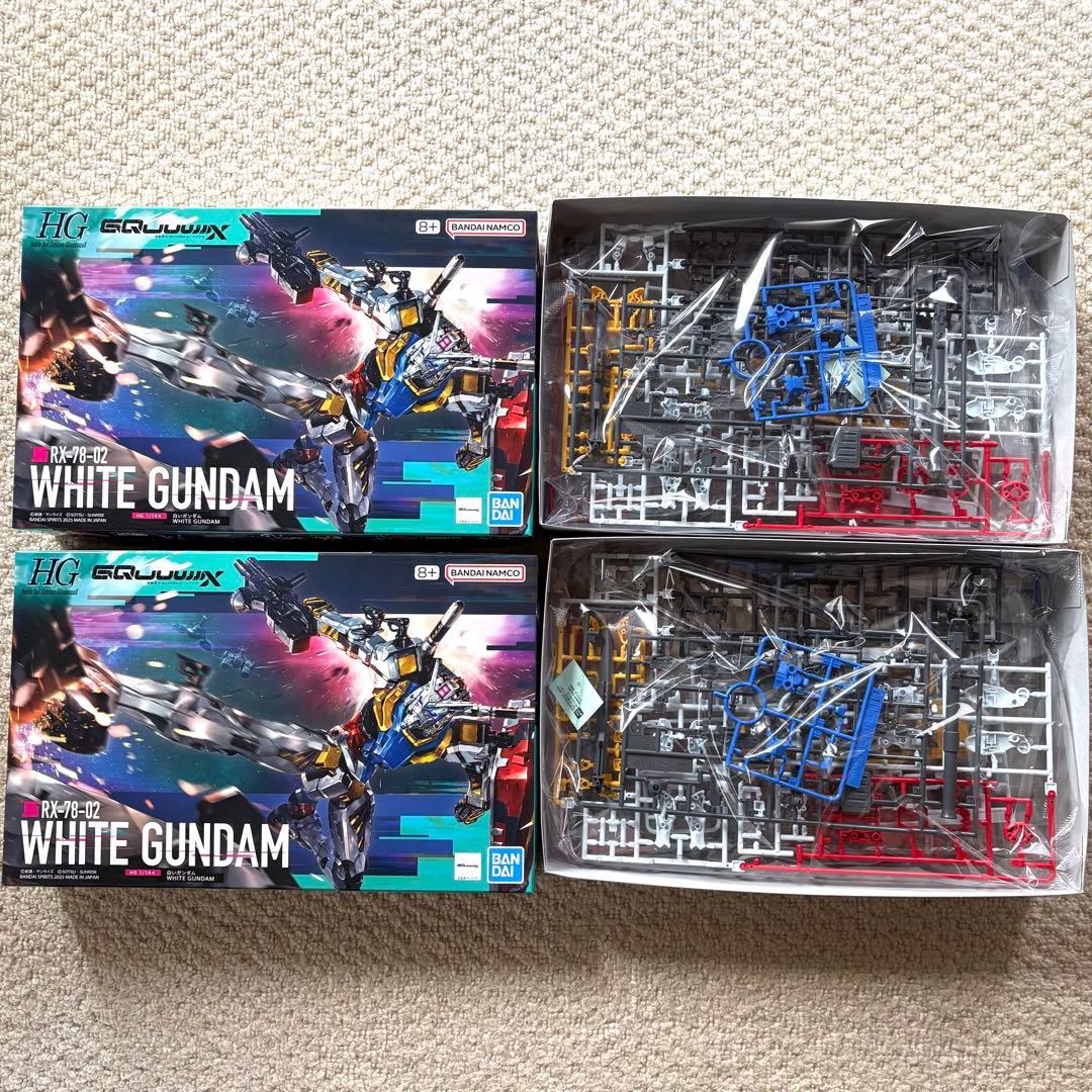 12/16まで　HG 白いガンダム(GQ) & ガンダムザガン 新品3点セット
