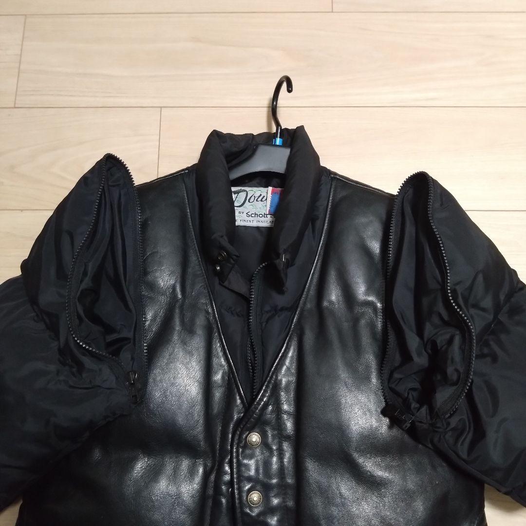 Osa Schott レザー×ダウン 2WAY ジャケット サイズ40