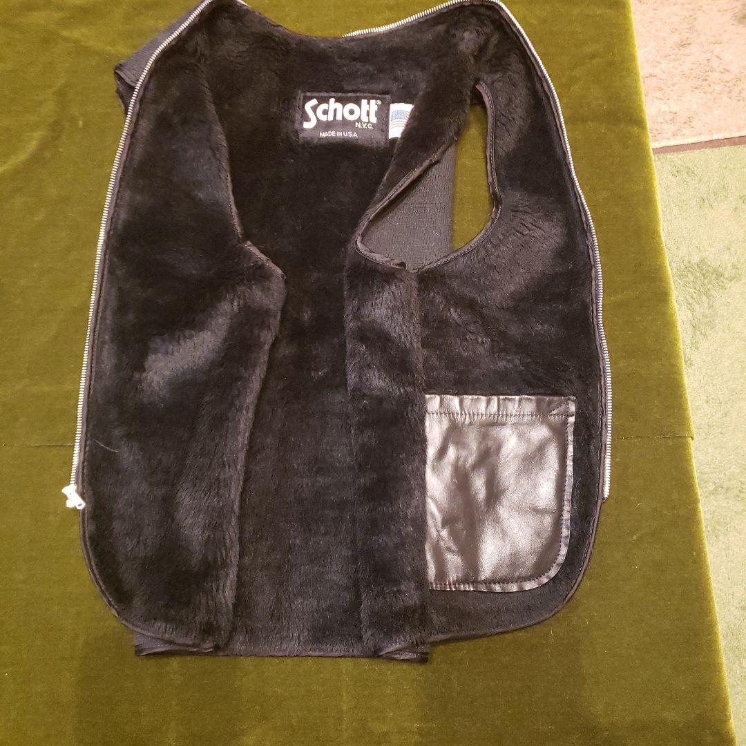 Schott ブラック レザー ジャケット