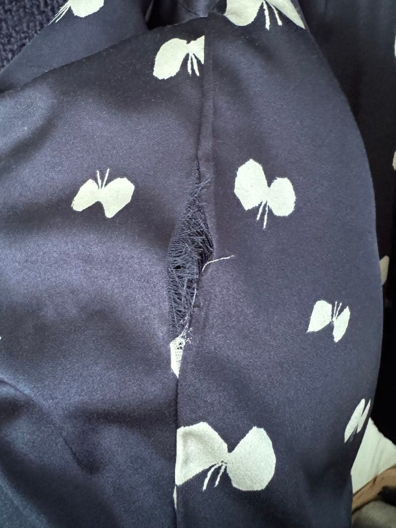 【はなこさま専用】ミナペルホネン　モヘアコート(裏地ほつれあり)