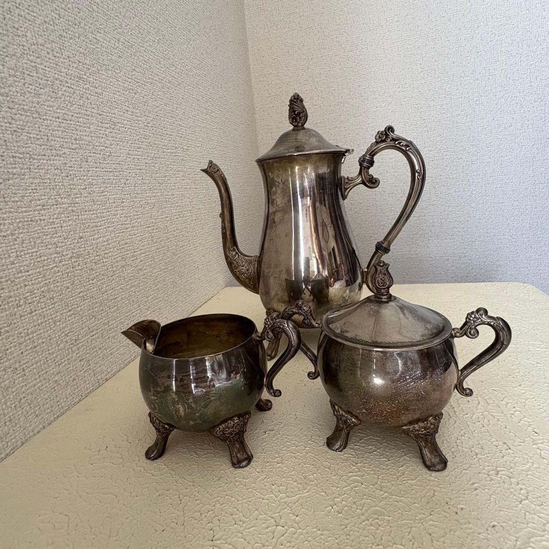 アンティーク　ヴィンテージ ティーポット　3点セット