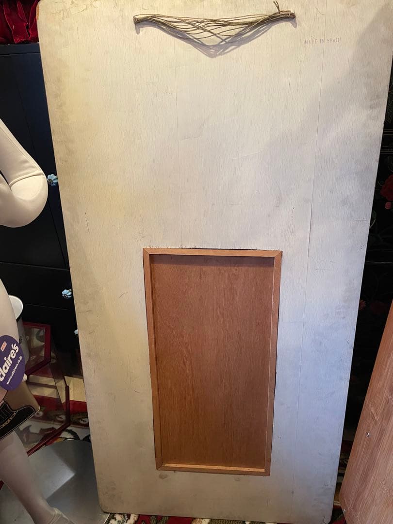 値下！スペイン製　トールペイント　大きめミラー