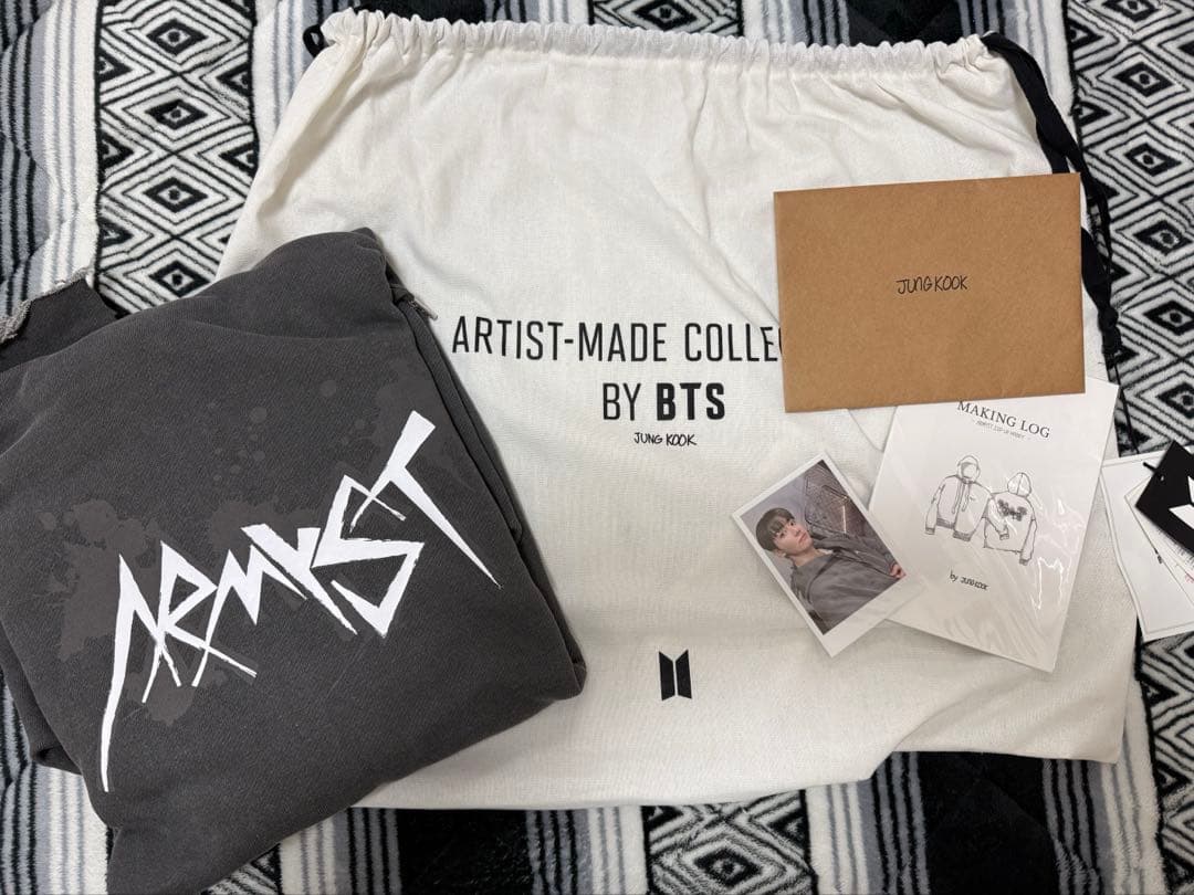 ARMYST ZIP-UP HOODY ジョングク ブラック M