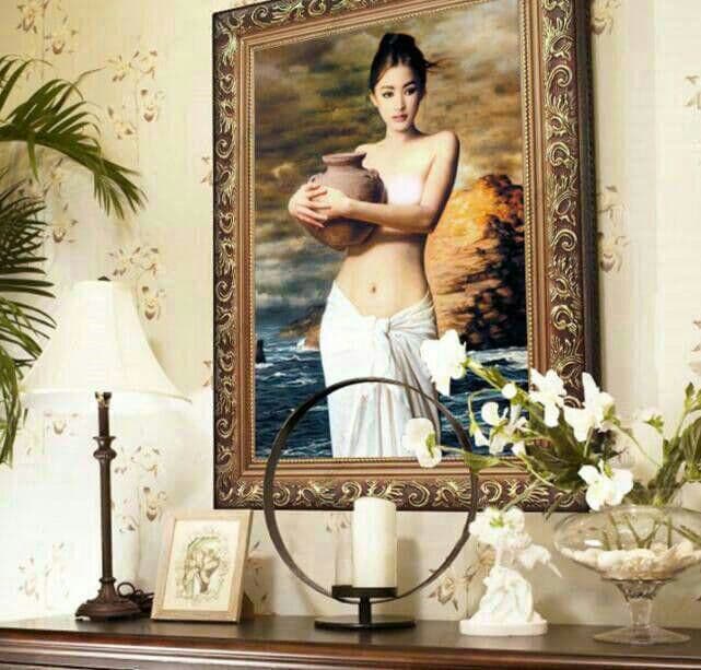 人物画 セクシー 女性 美女 ヌード 裸婦