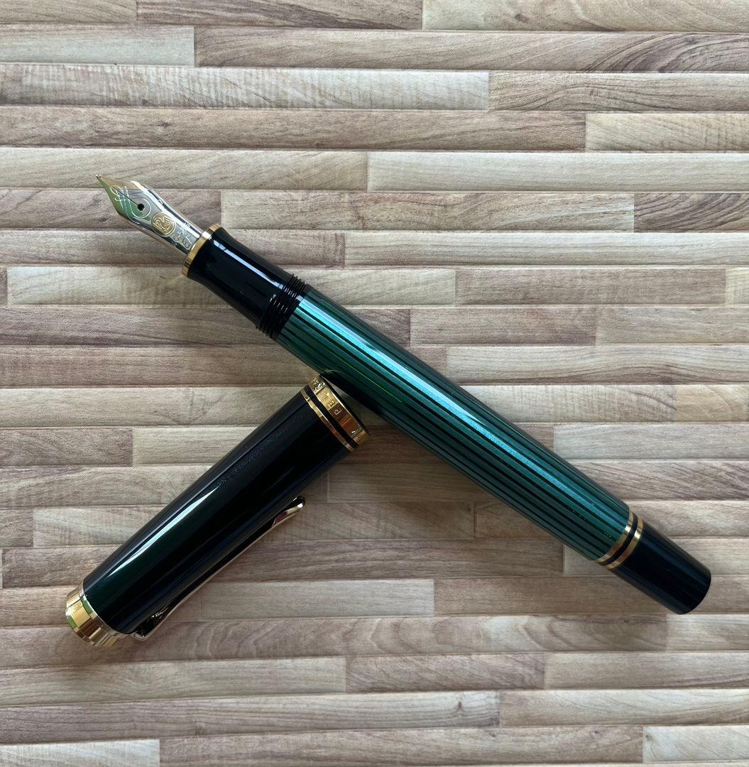 ペリカン スーベレーン M400 グリーンストライプ　EF