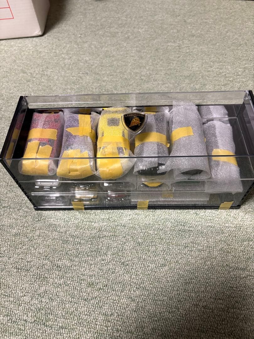 Lamborghini ミニカーセット 透明ケース付缶コーヒー景品商品16種類