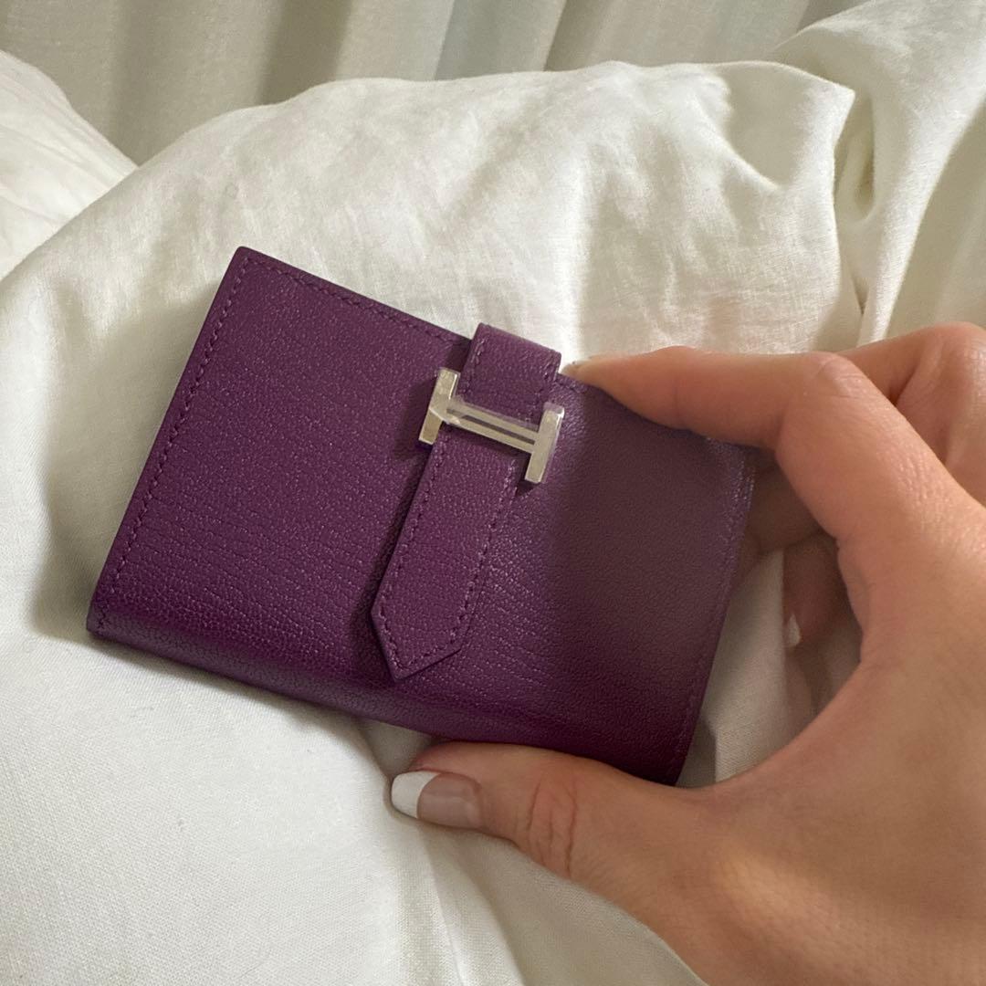SALE❕エルメス　ミニ財布　新品　送料込　パープル　コンパクト