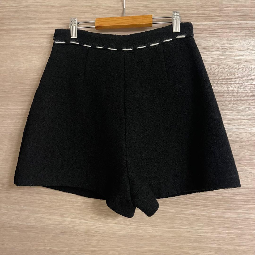 シェリエ sheller ステッチ ツイードキュロット スカート　Mサイズ