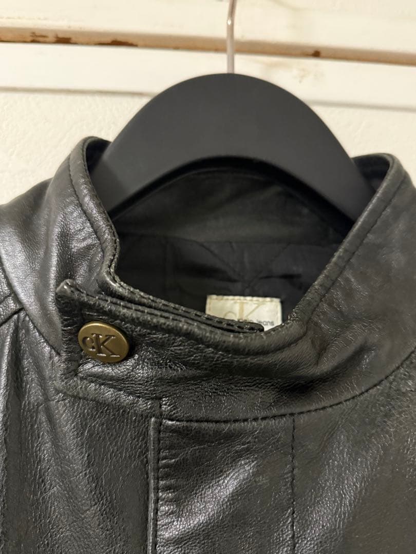   カルバンクライン シングル ライダース ジャケット