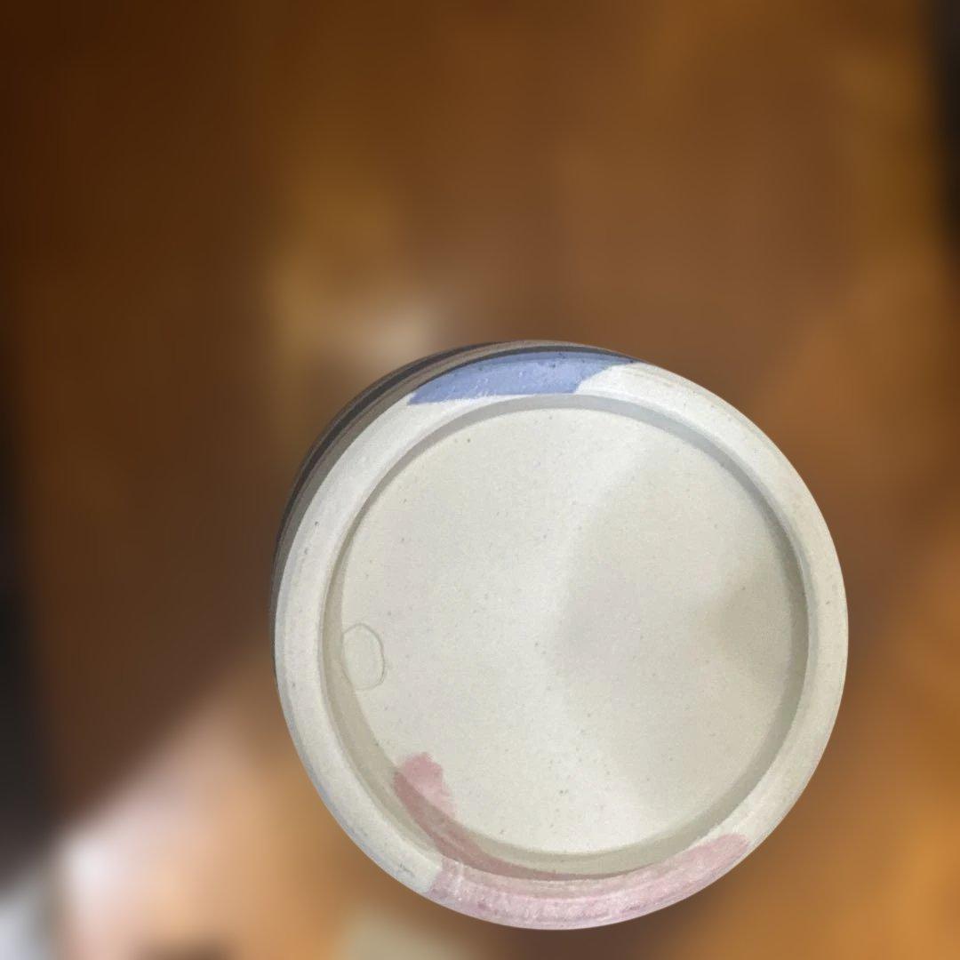 【徳田　順子】徳田八十吉4代目九谷練込つぽ　花瓶　花器