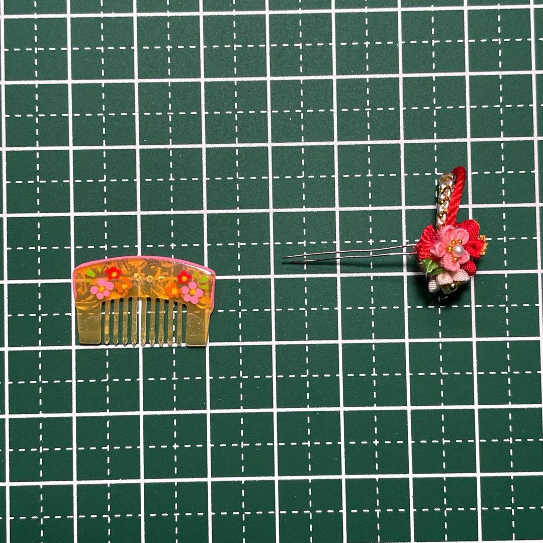 【交渉済】おまとめ♡〔紅葉のつまみ細工簪セット〕+〔櫛と簪セット〕♡ハンドメイド