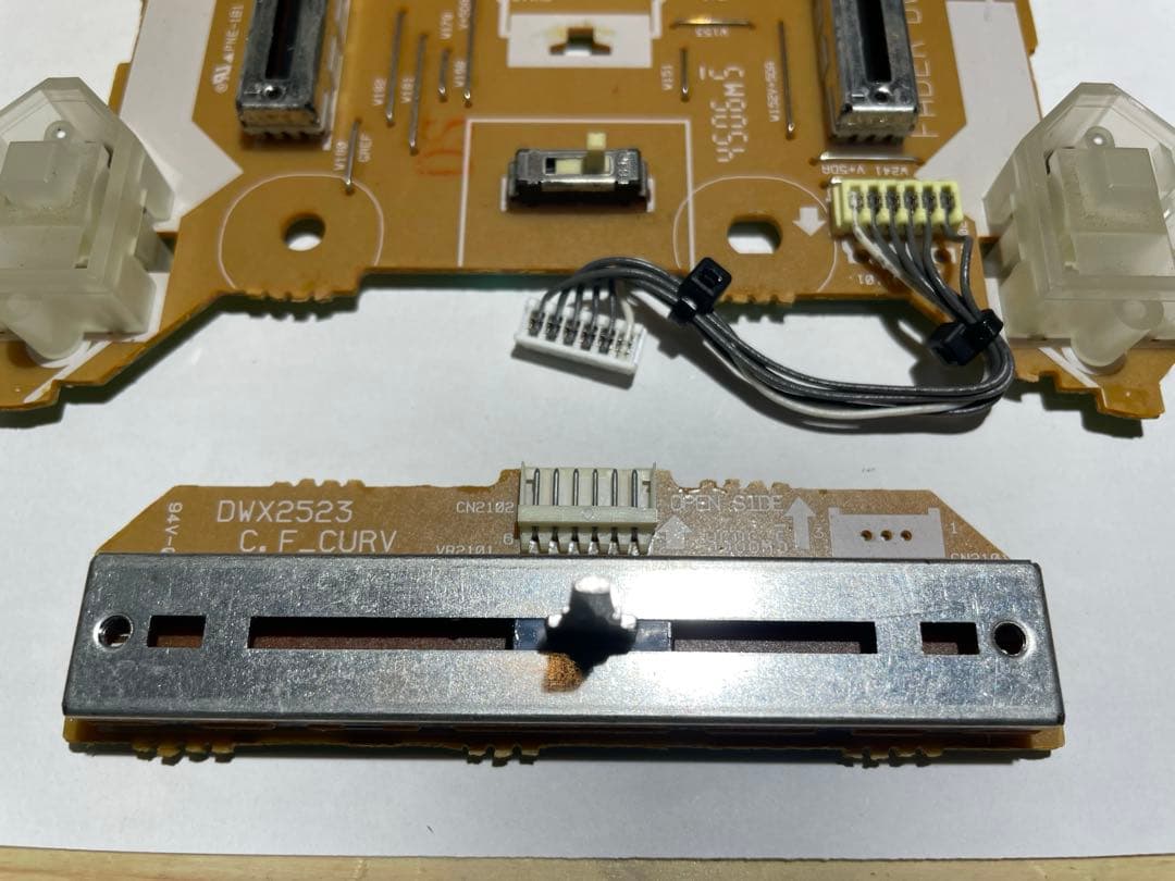 pioneer dj パイオニア　DJM-400 縦フェーダメンテ　横新品