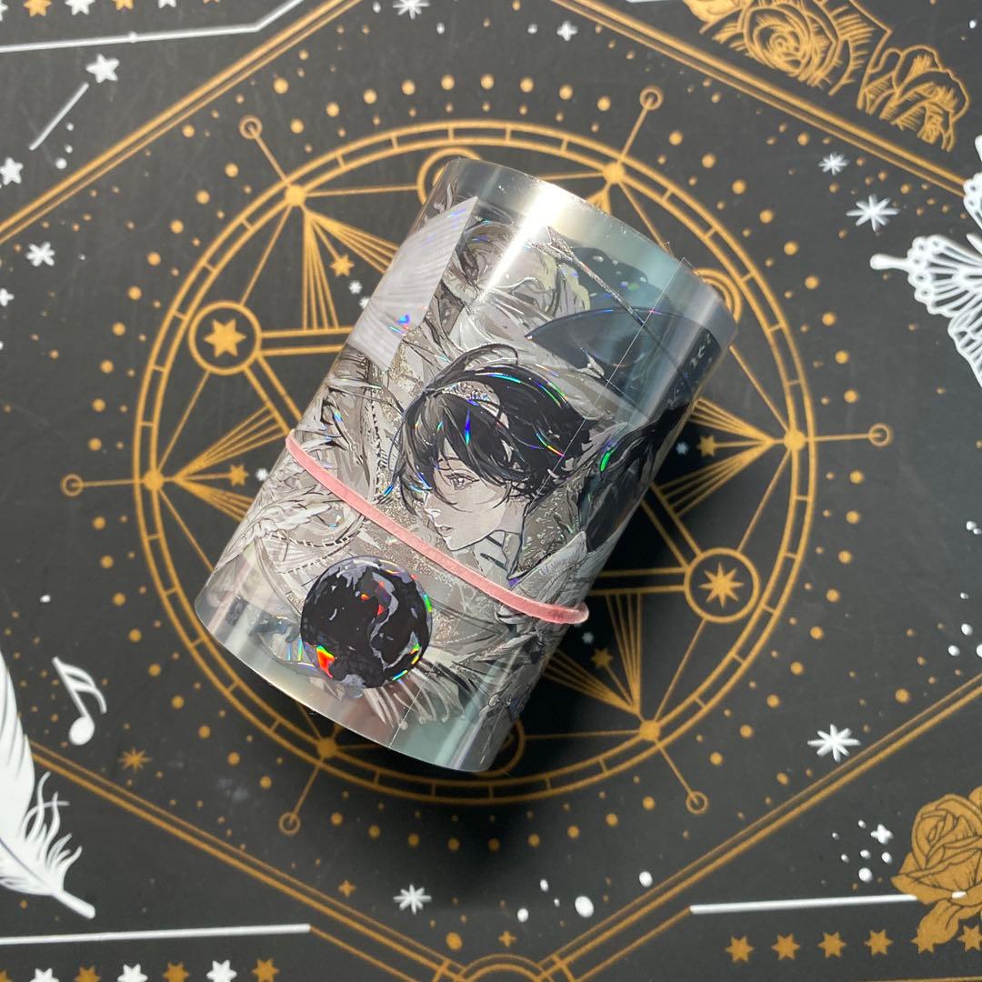 【9265】海外　マステ　中古巻　貝殻光マスキングテープ　人物系