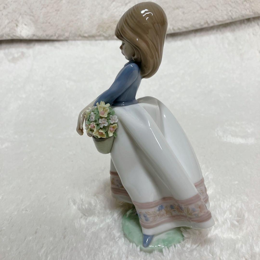 リヤドロ フィギュリン 4体セット 春の花 少女像