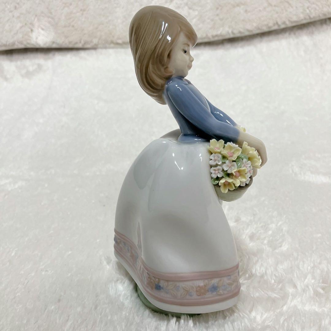 リヤドロ フィギュリン 4体セット 春の花 少女像