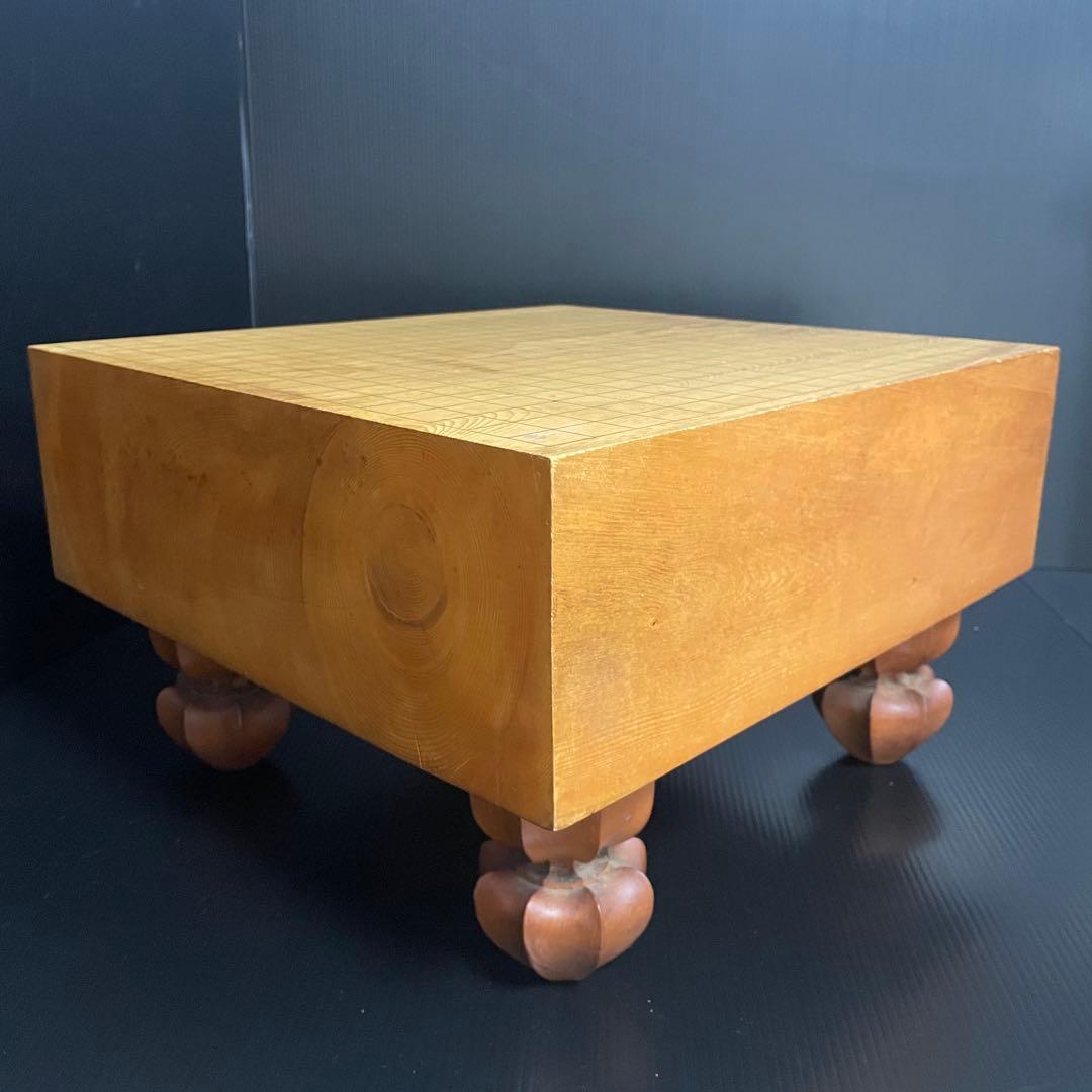 【本榧碁盤】14cm厚 4寸6分 香気漂う 重厚15.8kg 桐箱 布付属 囲碁