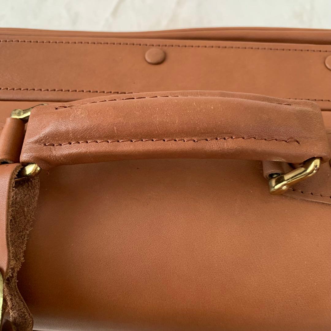 午後の紅茶 初代コイズミトランク アンティーク 希少 本革 キャメルブラウン